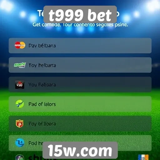 Métodos de pagamento aceitos no t999 bet